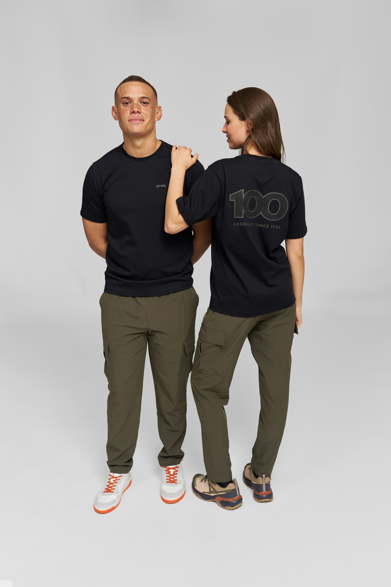 T-shirt «STIHL 100 reflective» preta