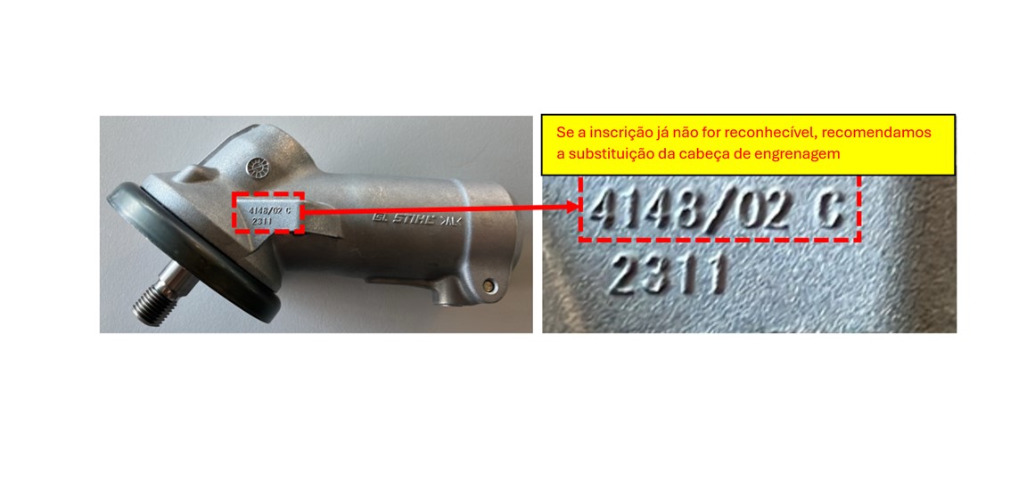 Engrenagem para e em roçadoras STIHL FS 511 / FS 561 