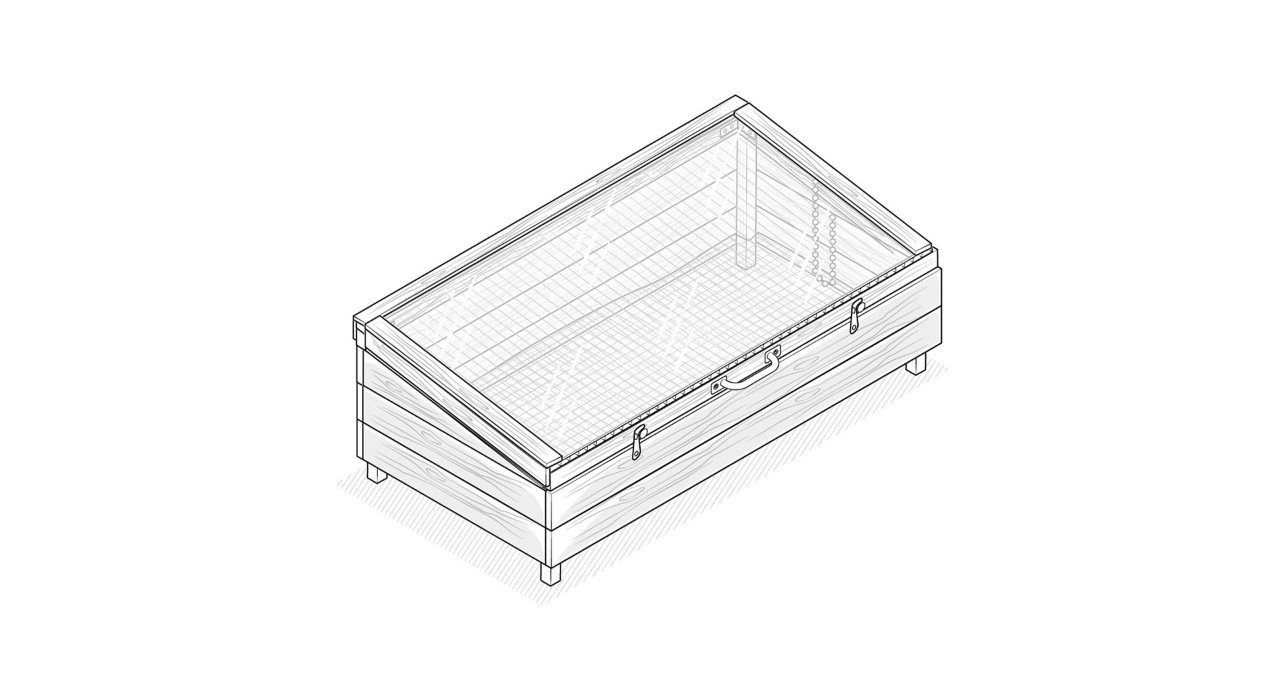Imagem de uma estufa de bricolage